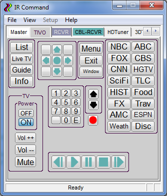 software to configure ehome infrared receiver